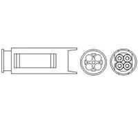 MAGNETI MARELLI 466016355073 Sonda lambda riscaldato 450mm per BMW 3 Sedan (E46)