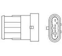 MAGNETI MARELLI 466016355130 Sonda lambda riscaldato 400mm per FIAT