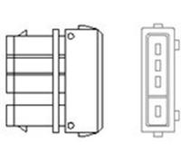 MAGNETI MARELLI 466016355136 Sonda lambda riscaldato 515mm per VW