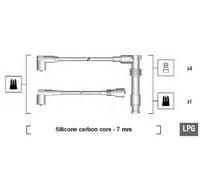 MAGNETI MARELLI 941125290681 Kit cavi accensione per OPEL,VAUXHALL