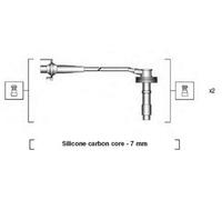 MAGNETI MARELLI 941215240807 Kit cavi candele per VOLVO V40 Station Wagon (645)
