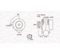 MAGNETI MARELLI Alternatore 063731820010
