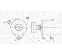 MAGNETI MARELLI Alternatore FORD 1,8 1122105 YS61-10300-BB YS61-10300-BF