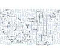 MAGNETI MARELLI Alternatore Generatore Per Hyundai IX35 Grand Santa Fé KIA LM