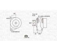 MAGNETI MARELLI Alternatore LAND ROVER 2,7 LR078806 YLE500390 YLE500200