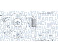 Magneti Marelli Alternatore 063731559010 con puleggia per BMW, Rover e Land Rover