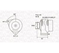 MAGNETI MARELLI Alternatore MERCEDES-BENZ 2,9 2,3 101540102 101540502 101546502
