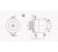 MAGNETI MARELLI Alternatore MITSUBISHI 2,5 1800A318 A002T82899 A002T828992T