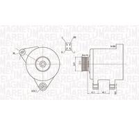 MAGNETI MARELLI Alternatore TOYOTA 1,6 1,8 27060-0D020 270600D030 27060-0D030