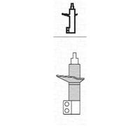 MAGNETI MARELLI Ammortizzatore Anteriore Sinistro per Opel Astra H L48 A04 B A05