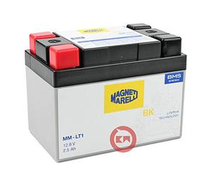 Magneti Marelli Batteria Litio MMLT1 con BMS e Sensore Protez/Temp,Misure: