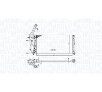 MAGNETI MARELLI 350213177000 Radiatore motore