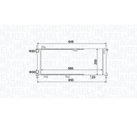 MAGNETI MARELLI Radiatore, Raffreddamento motore 350213814000