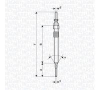 MAGNETI MARELLI Candelette ad Asta Adatto A per BMW F31 320d 330d Xdrive
