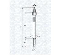 MAGNETI MARELLI Candelette per Land Rover Defender Station Wagon 2.5 Td5 4x4