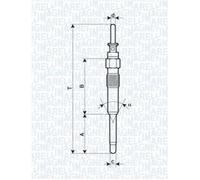 MAGNETI MARELLI Candelette per Land Rover Range 3.0 D 4x4 2.0 TD4 Opel Omega B