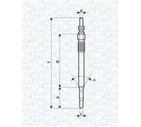 MAGNETI MARELLI Candelette per Opel Astra H Scatola 1.3 CDTI Fiat Panda Van