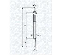 MAGNETI MARELLI Candelette per Toyota Hilux VII Pick-Up 3.0 D-4D 4WD 2.5 Hiace