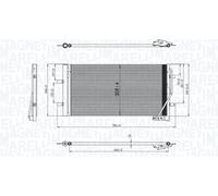 MAGNETI MARELLI Condensatore climatizzatore AUDI 2,0 2,5 8U0260401B 8U0260401C