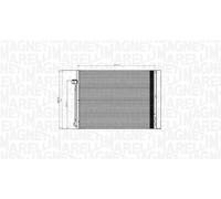 MAGNETI MARELLI Condensatore climatizzatore BMW 3,0 2,0 64509239992 64536972553