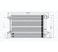 MAGNETI MARELLI Condensatore Climatizzatore Con Essicatore per VW Beetle Cabrio