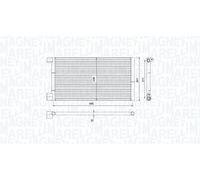 MAGNETI MARELLI Condensatore climatizzatore FIAT 0,9 1,1 46519307 46799739
