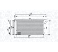MAGNETI MARELLI Condensatore climatizzatore FIAT 1,2 1,1 51782753 51960727