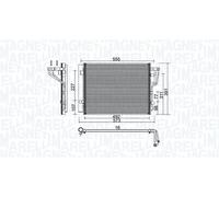 MAGNETI MARELLI Condensatore climatizzatore HYUNDAI KIA 1,6 2,0 97606-1H600