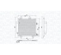 Magneti Marelli Condensatore climatizzatore 350203753000