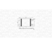 MAGNETI MARELLI Condensatore climatizzatore MITSUBISHI SMART 1,5 1,1 A4548300070