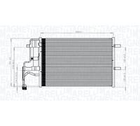 MAGNETI MARELLI Condensatore Climatizzatore Per Mazda 3 BK Dodge Ram 50 Extended