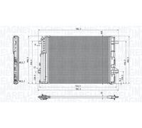 MAGNETI MARELLI Condensatore Climatizzatore Per Mercedes-Benz A-Class W176