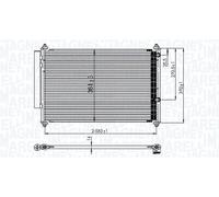 MAGNETI MARELLI Condensatore climatizzatore TOYOTA 1,5 88460-0D220 88460-52170