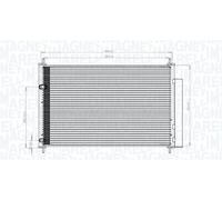 MAGNETI MARELLI Condensatore climatizzatore TOYOTA 1,6 1,4 88450-02280