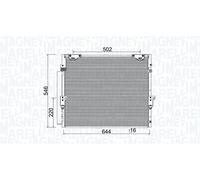 MAGNETI MARELLI Condensatore climatizzatore TOYOTA 4,5 4,6 88460-60400