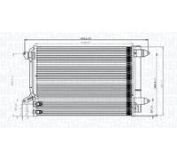 MAGNETI MARELLI Condensatore climatizzatore VW 2,0 1,4 5C0816411 5C0820411
