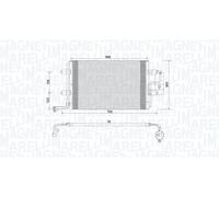 MAGNETI MARELLI Condensatore climatizzatore VW SKODA AUDI 1,9 1,8 1J0820411D