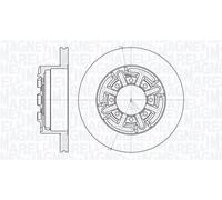 Magneti Marelli Disco freno 361302040159 Coppia 2 pz per Iveco Daily II