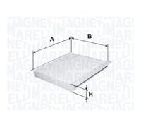 MAGNETI MARELLI Filtro Abitacolo Carboni Attivi per Mercedes-Benz Classe M W163