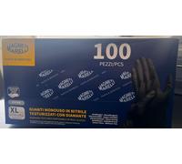 MAGNETI MARELLI GUANTI MONOUSO IN NITRILE TESTURIZZATI CON DIAMANTE NERO ( PACCO