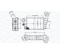 MAGNETI MARELLI Intercooler ALFA ROMEO 1,9 2,0 46744880 51715999