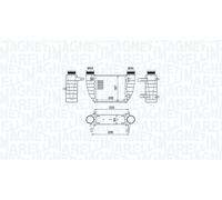 MAGNETI MARELLI Intercooler AUDI SEAT 2,0 1,6 8E0145806M 8E0145806Q