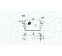 MAGNETI MARELLI Intercooler AUDI VW 1,9 1,8 058145805A 058145805B 058145805C