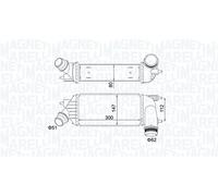 MAGNETI MARELLI Intercooler CITROËN PEUGEOT FIAT 2,0 2,2 0384P2 1440010980