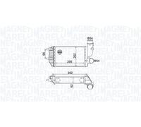 MAGNETI MARELLI Intercooler FIAT PEUGEOT CITROËN 2,8 1,9 0384E4 1307012080