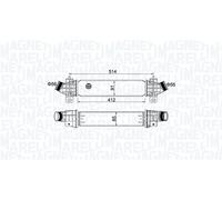 MAGNETI MARELLI Intercooler FORD 2,0 2,2 1124704 1148896 1222890 1313503