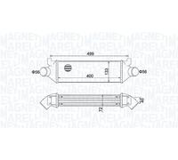 MAGNETI MARELLI Intercooler FORD 2,4 1671440 4042309 4164696 4401912 4522532