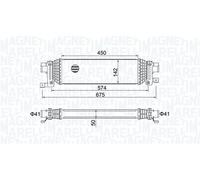 MAGNETI MARELLI Intercooler FORD MAZDA 1,4 1,6 1337624 1349330 1359245