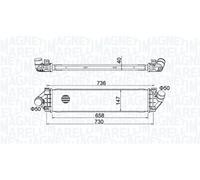 MAGNETI MARELLI Intercooler per FORD VOLVO 2,0 1,6 1423852 30671324 1429406