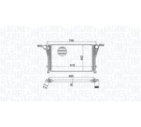 MAGNETI MARELLI Intercooler Per VW T-ROC A11 Tiguan AD1 3H7 Audi A3